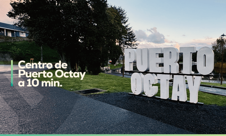 Centro de Puerto Octay a 10 min